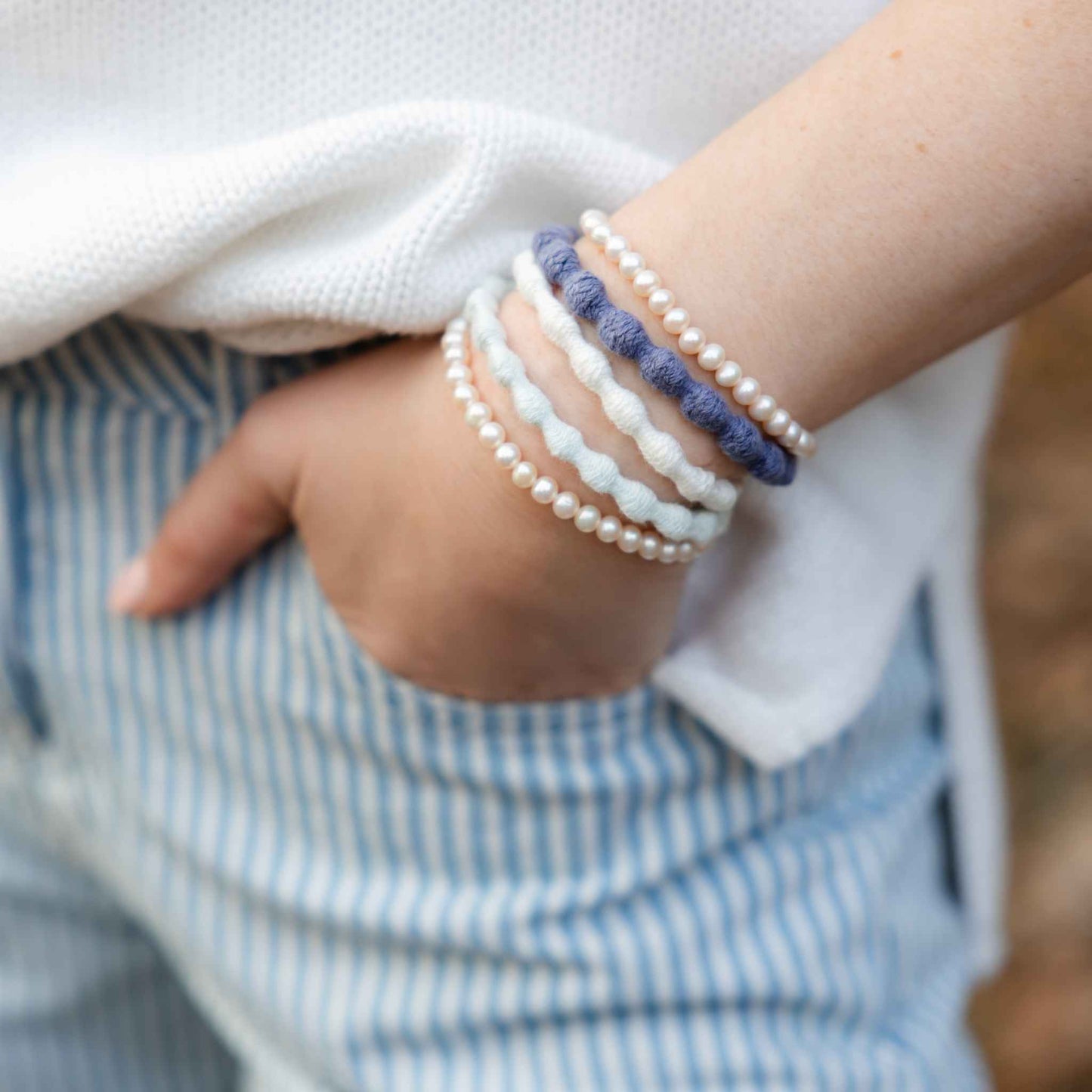PEARL HAIR TIES
